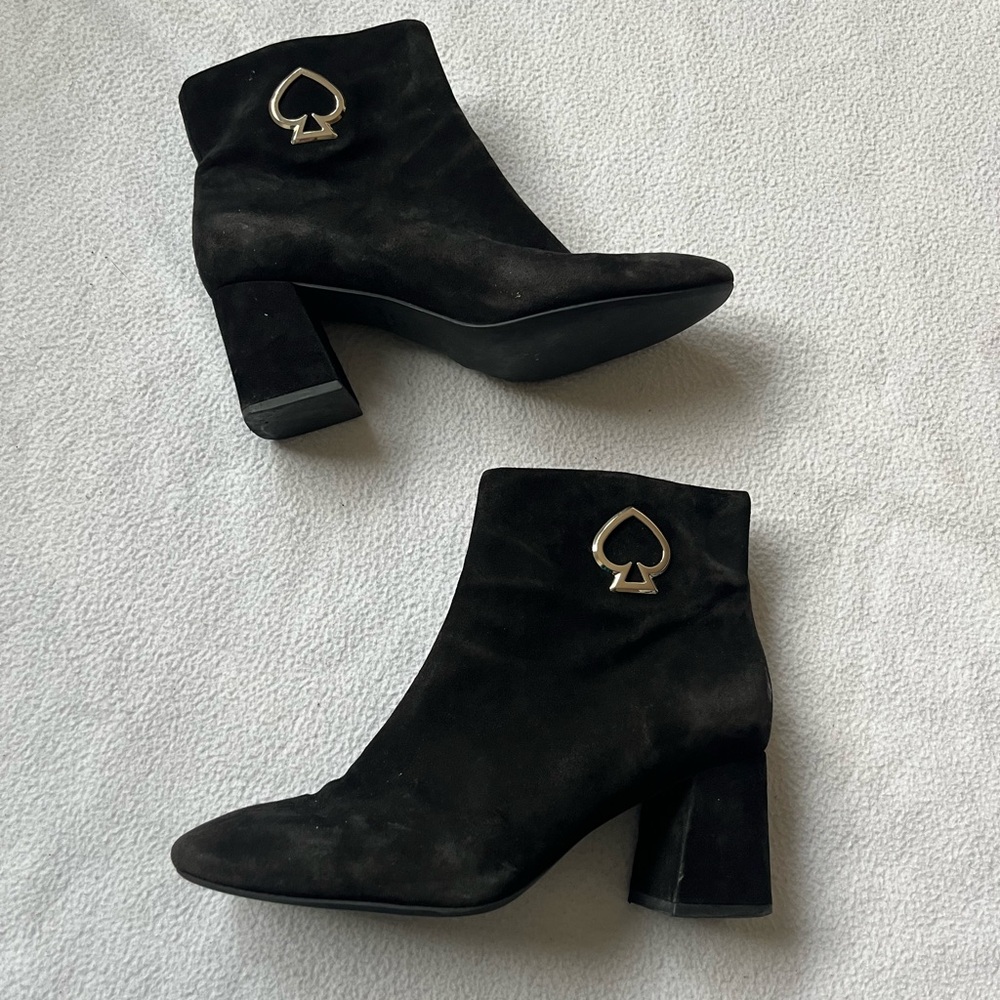 Kate Spade Black Heeled Ankle Boots